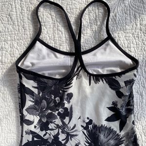 power y floral lululemon tank top
